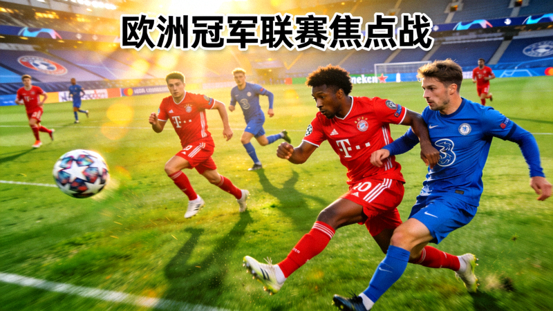 欧洲冠军联赛焦点战：两支豪门球队在绿茵场上激烈对抗的瞬间